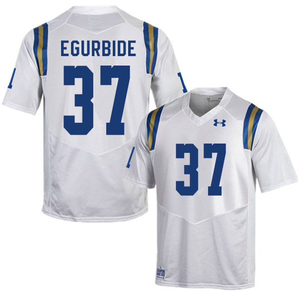 Men #37 Lucas Egurbide UCLA Bruins College Football Jerseys Sale-White - Click Image to Close